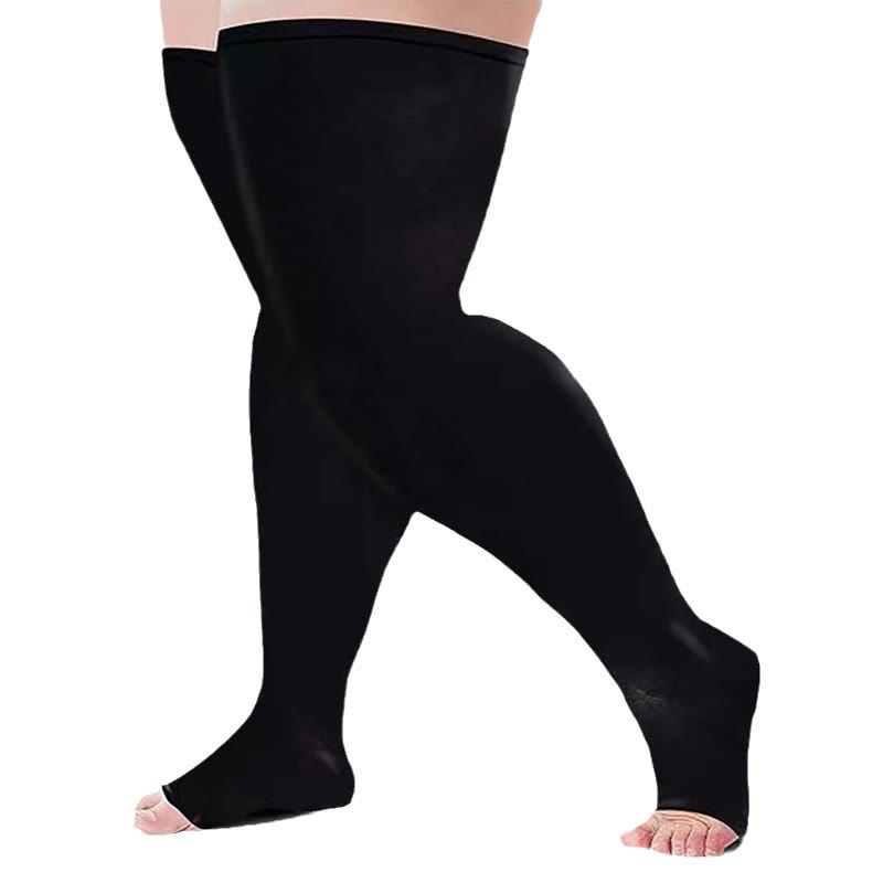 Bundle Übergröße Oberschenkelhohe Kompressionsstrümpfe + Wadenmanschetten - image 2