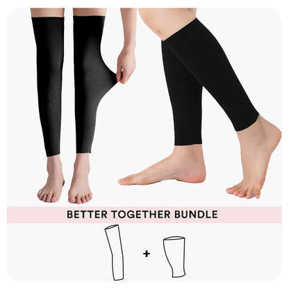 Bundle Modal Solid Color Oberschenkelhohe + Wadenkompressionsärmel - image 0