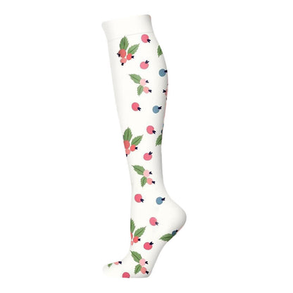 Kompressionsstrümpfe der Blooming Flowers-Serie (6 Paar) - Weiß-B - S/M - image 11
