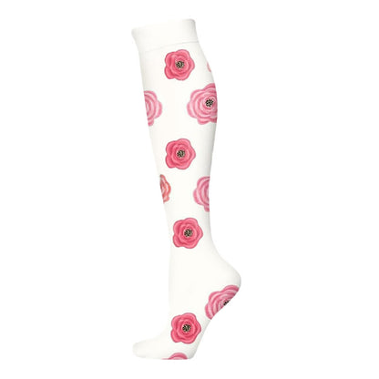 Kompressionsstrümpfe der Blooming Flowers-Serie (6 Paar) - Weiß-A - S/M - image 9