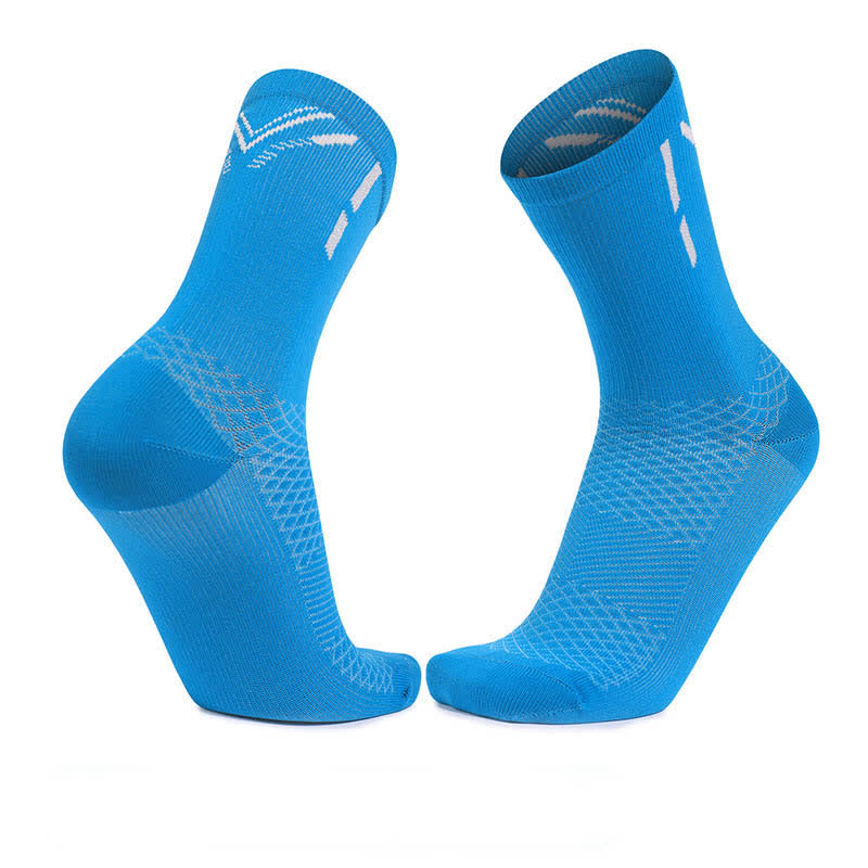 Schnelltrocknende Sport-Kompressionssocken (4 Paar) - Blau - EU39-45 (US6-11) - image 2