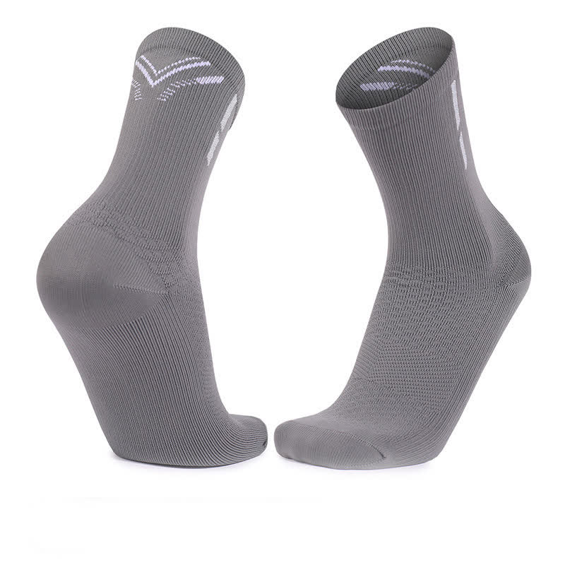 Schnelltrocknende Sport-Kompressionssocken (4 Paar) - Grau - EU39-45 (US6-11) - image 4