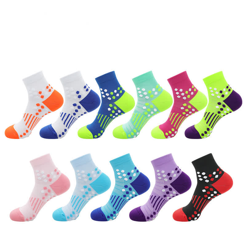 Knöchel-Kompressionssocken zum Radfahren mit gezielter Unterstützung (4 Paar)