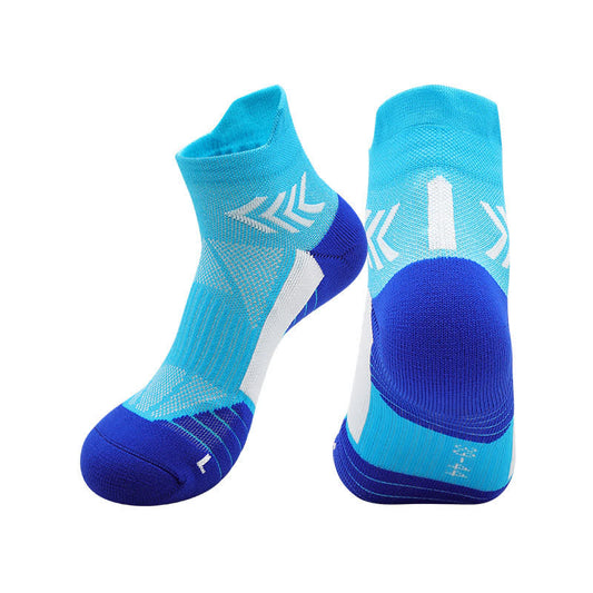 Kompressionssocken zum Laufen mit Grafikdruck (4 Paar) - Seeblau - EU39-44 (US6-10) - image 0