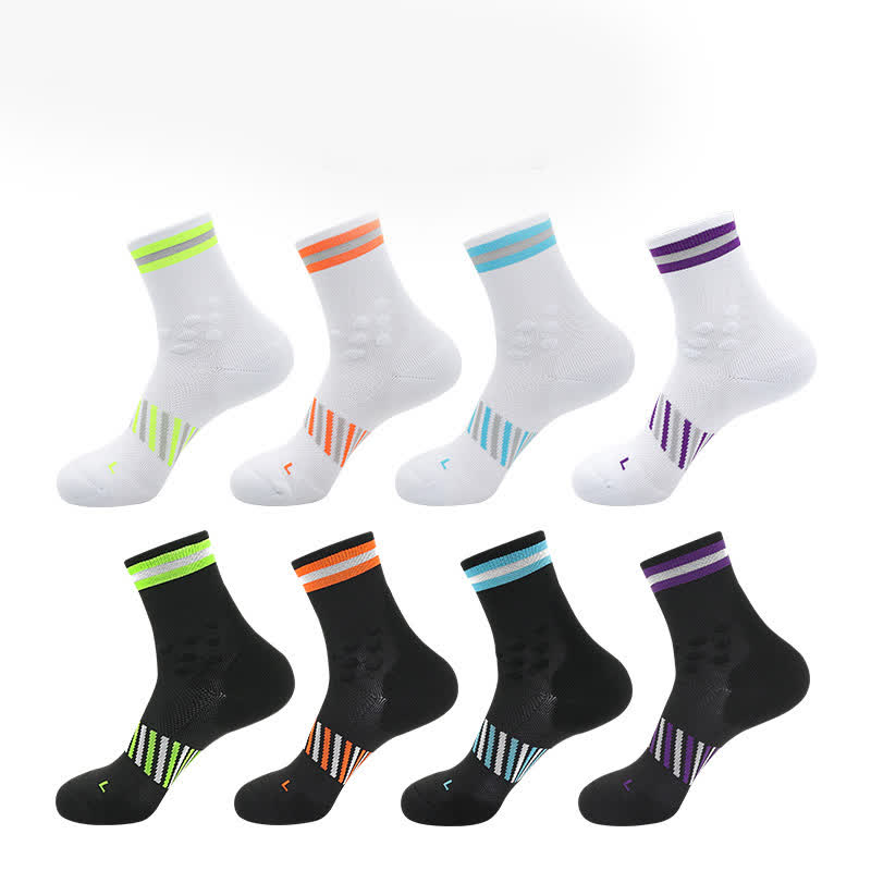 Atmungsaktive Sport-Radsport-Kompressionssocken (4 Paar)