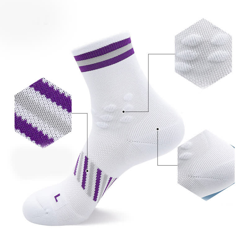 Atmungsaktive Sport-Radsport-Kompressionssocken (4 Paar)