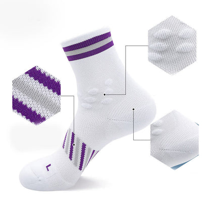 Atmungsaktive Sport-Radsport-Kompressionssocken (4 Paar)