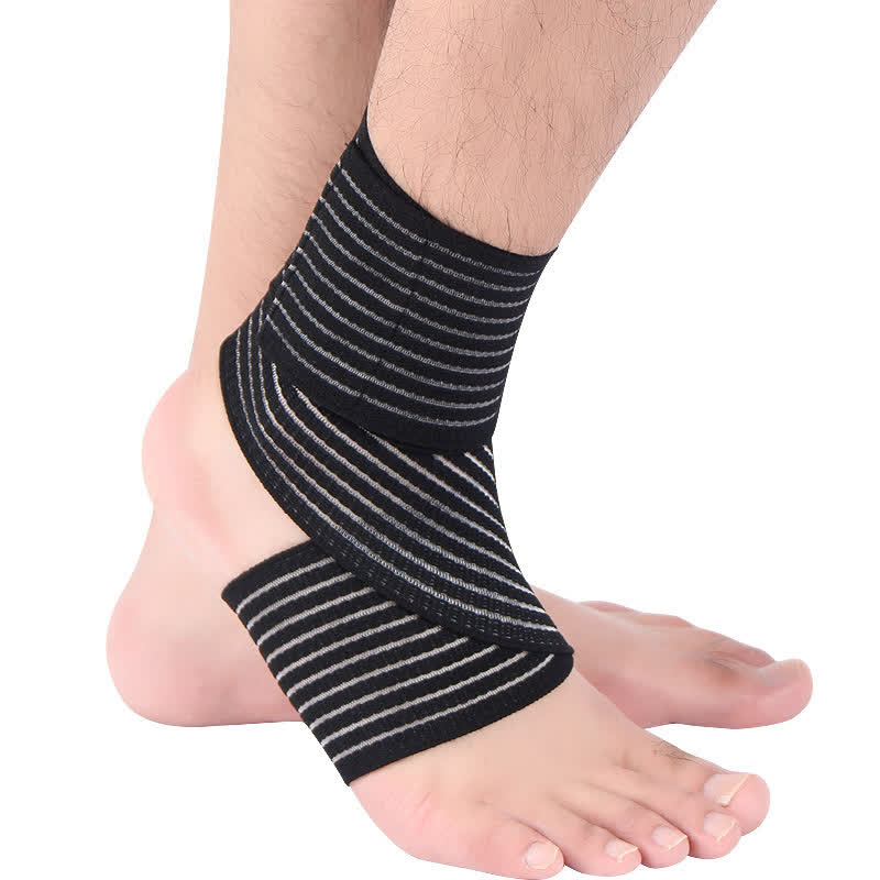 Dünne, elastische Knöchelstützen mit Klettverschluss - Schwarz - Einheitsgröße - image 5