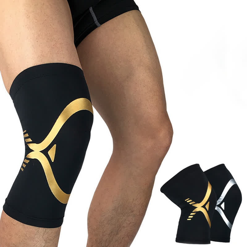Atmungsaktive elastische Kompressions-Sport-Knieschoner - image 0