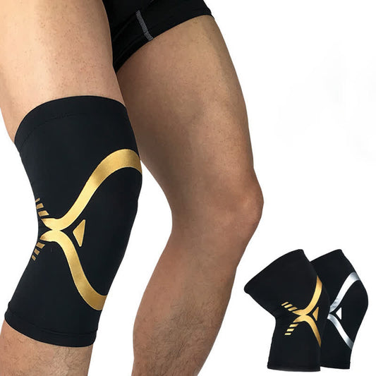 Atmungsaktive elastische Kompressions-Sport-Knieschoner - image 0