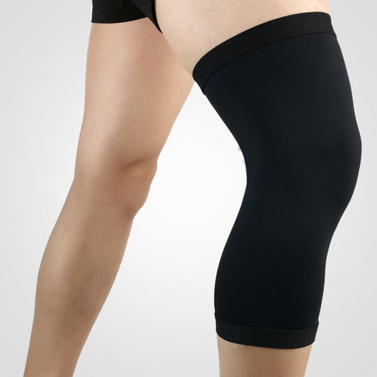 Atmungsaktive elastische Kompressions-Sport-Knieschoner - Schwarz - XL - image 0