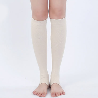 Wadenstulpen mit Steigbügel aus reiner Baumwolle - Beige - XL - image 5
