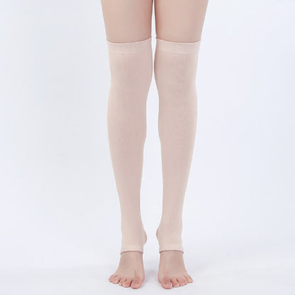 Rutschfeste Oberschenkelmanschetten mit Steg aus reiner Baumwolle - Nackt - XL - image 6