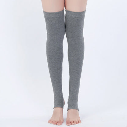 Rutschfeste Oberschenkelmanschetten mit Steg aus reiner Baumwolle - Dunkelgrau - XL - image 2