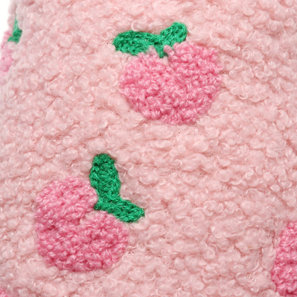 Pfirsichfarbene Plüschhausschuhe in Übergröße - image 10