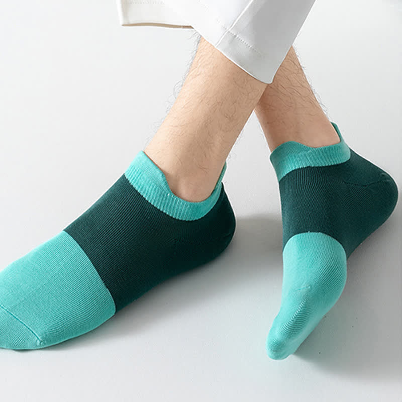 Atmungsaktive Söckchen aus Baumwolle mit Farbblockdesign (6 Paar)