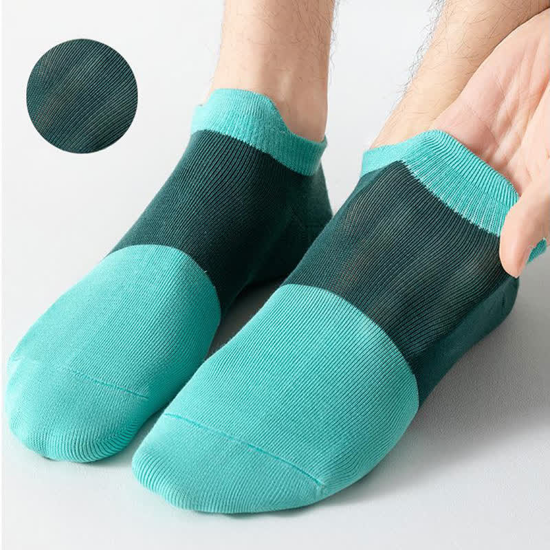 Atmungsaktive Söckchen aus Baumwolle mit Farbblockdesign (6 Paar)