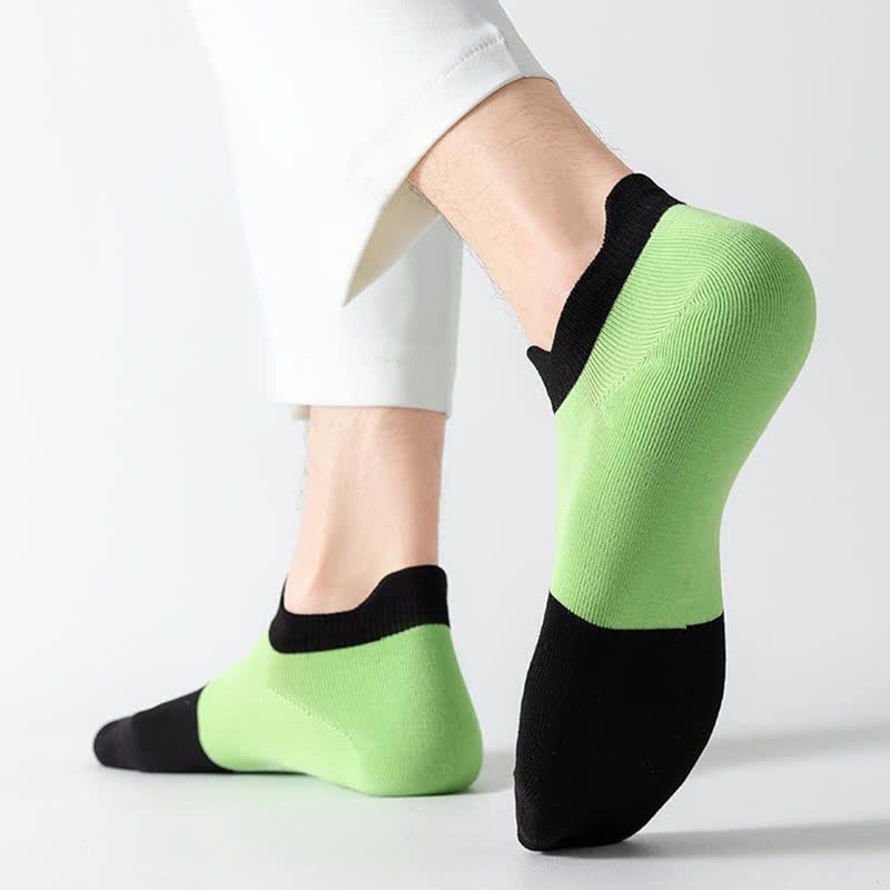 Atmungsaktive Söckchen aus Baumwolle mit Farbblockdesign (6 Paar)