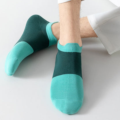 Atmungsaktive Söckchen aus Baumwolle mit Farbblockdesign (6 Paar)