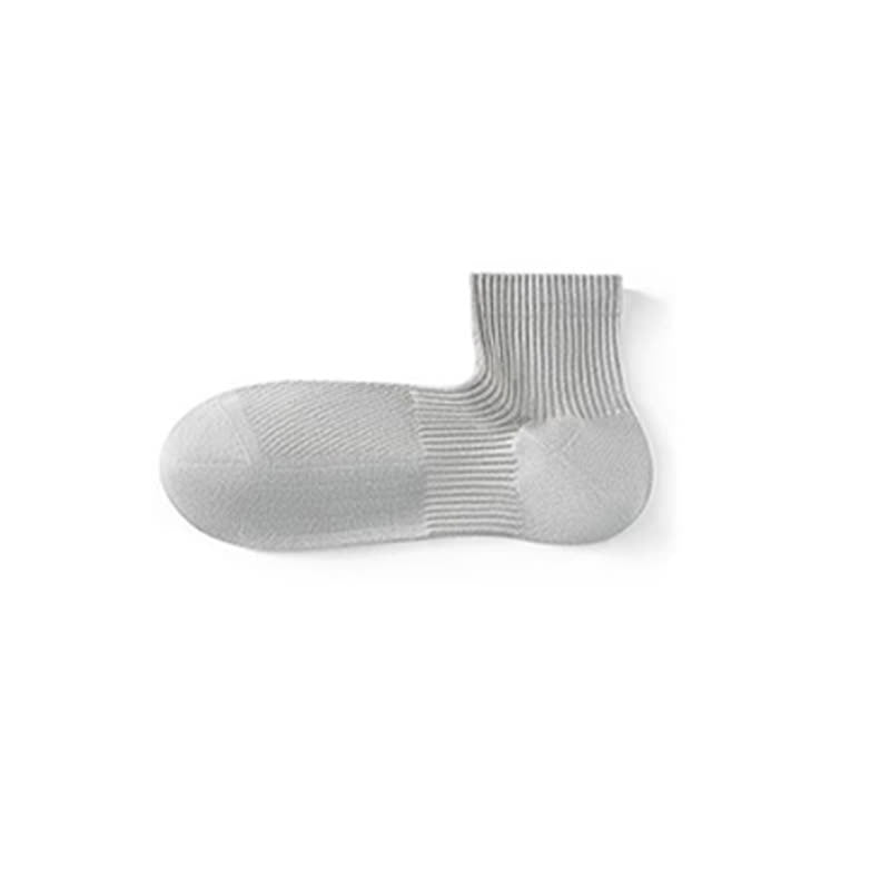 Einfarbige, atmungsaktive Basic-Söckchen aus Baumwolle mit Netzstoff (6 Paar)