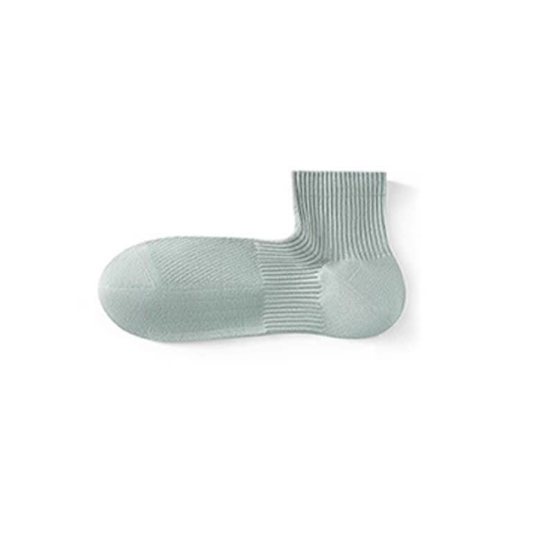 Einfarbige, atmungsaktive Basic-Söckchen aus Baumwolle mit Netzstoff (6 Paar)