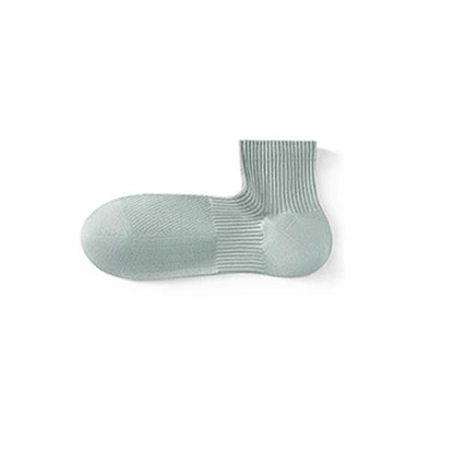 Einfarbige, atmungsaktive Basic-Söckchen aus Baumwolle mit Netzstoff (6 Paar)