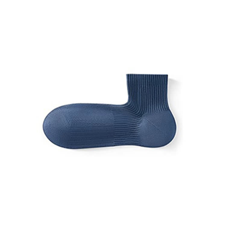 Einfarbige, atmungsaktive Basic-Söckchen aus Baumwolle mit Netzstoff (6 Paar)