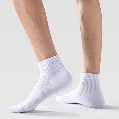 Einfarbige, atmungsaktive Basic-Söckchen aus Baumwolle mit Netzstoff (6 Paar)