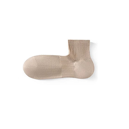 Einfarbige, atmungsaktive Basic-Söckchen aus Baumwolle mit Netzstoff (6 Paar)