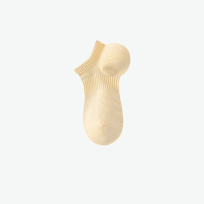 Einfarbige Sport-Füßlinge aus Baumwolle (7 Paar)