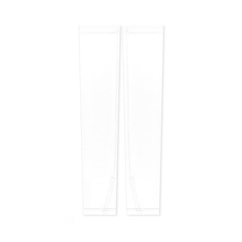 Elastische, atmungsaktive Armstulpen zum Sonnenschutz im Freien - Weiß - XL - image 2