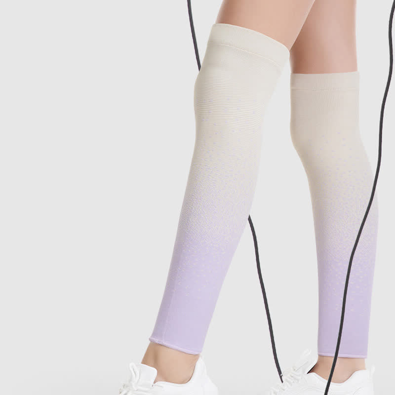 Atmungsaktive Sport-Oberschenkelstulpen mit Farbverlauf - image 4