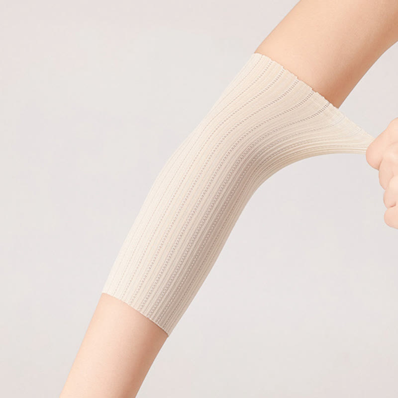 Nahtlose Armmanschetten aus Eisseide (2 Paar)