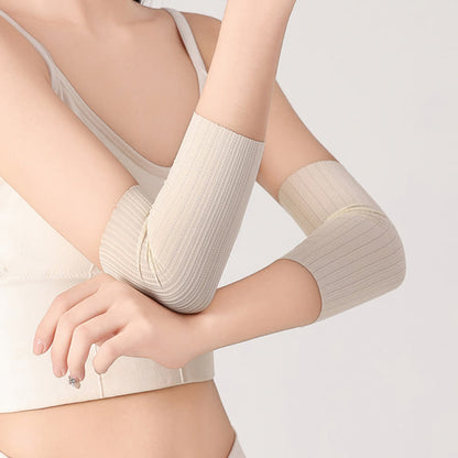 Nahtlose Armmanschetten aus Eisseide (2 Paar)