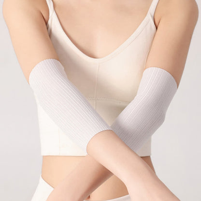 Nahtlose Armmanschetten aus Eisseide (2 Paar)