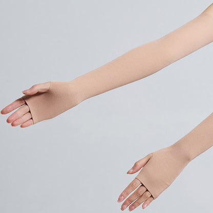 Lange Modal-Armstulpen mit Fingerschlaufen (2 Paar)