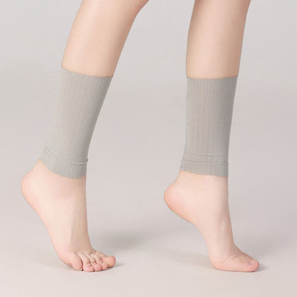 Knöchelmanschetten aus Weizen-Jacquard-Eisseide (2 Paar)