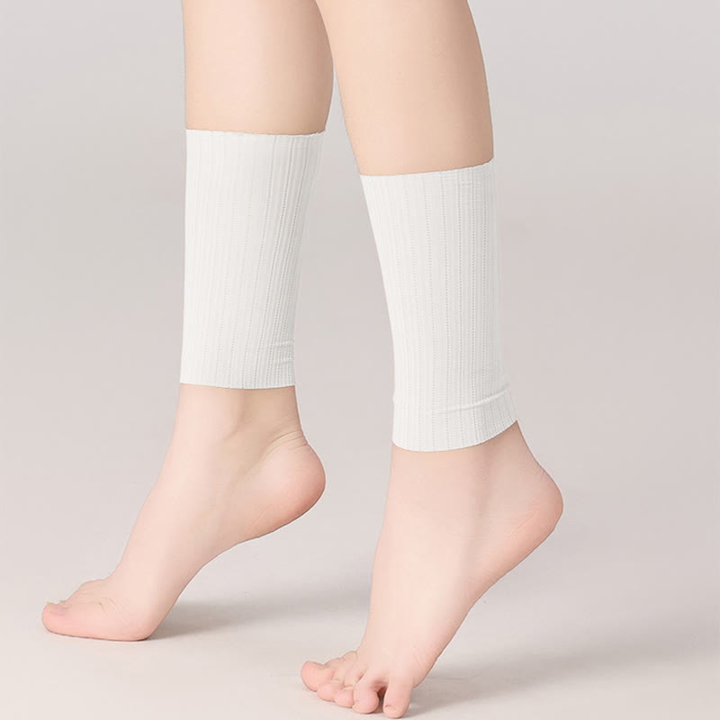 Knöchelmanschetten aus Weizen-Jacquard-Eisseide (2 Paar)