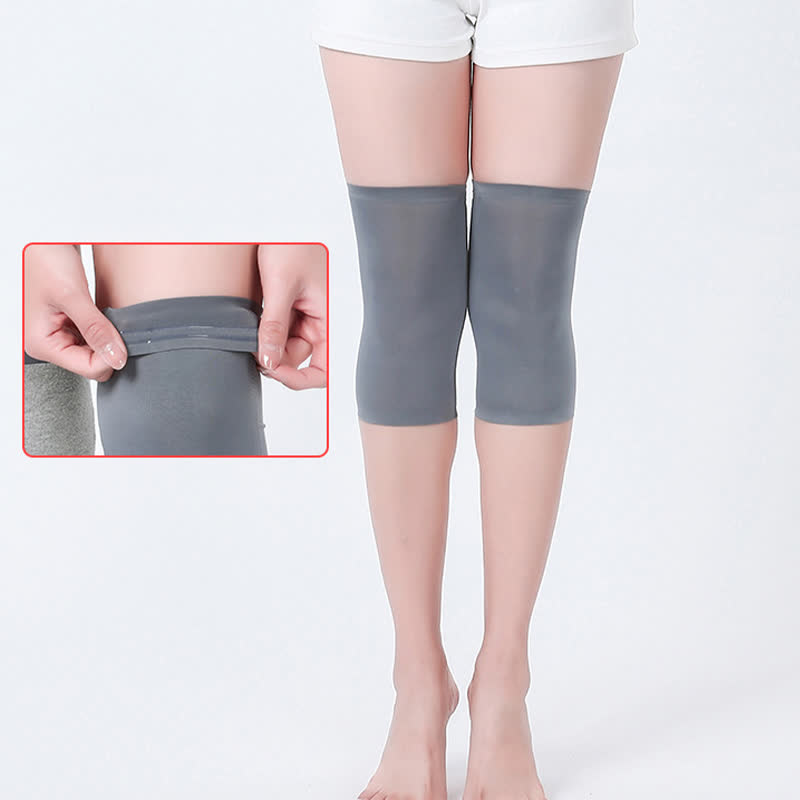 Rutschfeste, nahtlose Kniebandagen aus Maulbeerseide