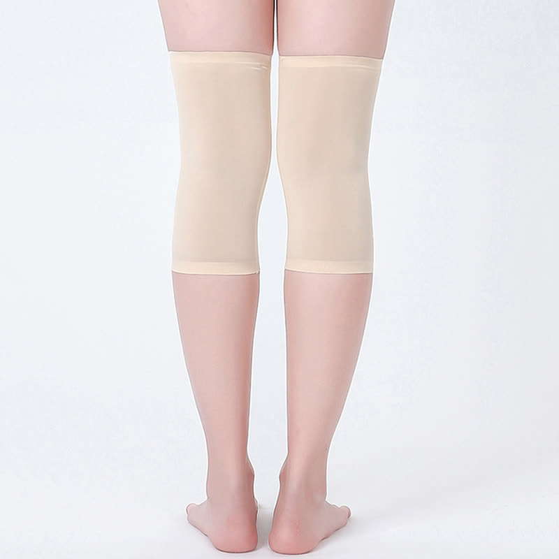 Rutschfeste, nahtlose Kniebandagen aus Maulbeerseide