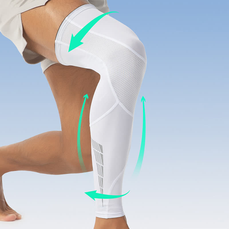 Reflektierende, rutschfeste Kompressions-Oberschenkelmanschetten für Radsport - image 2