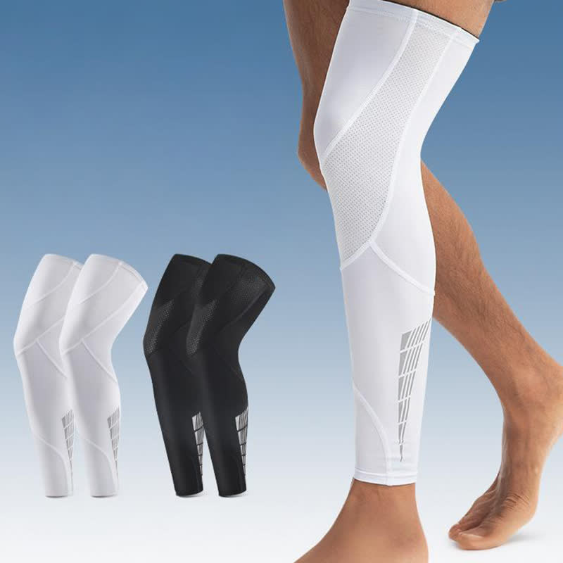 Reflektierende, rutschfeste Kompressions-Oberschenkelmanschetten für Radsport - image 1