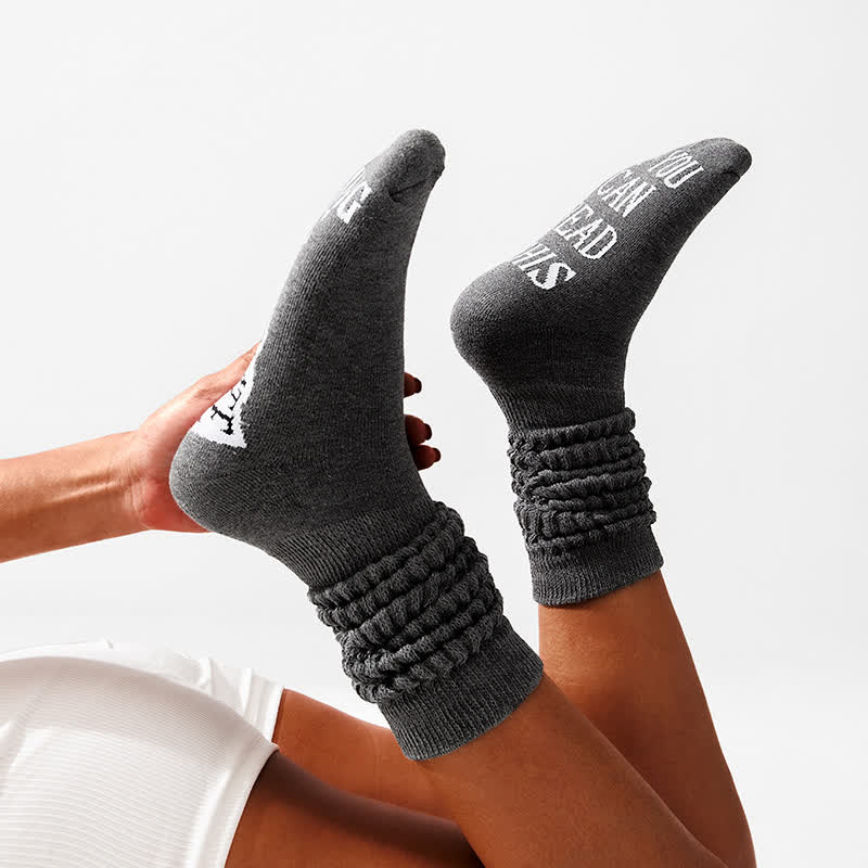 Kniestrümpfe mit bedruckter Sohle - Dunkelgrau - EU36-43 (US3-9) - image 19