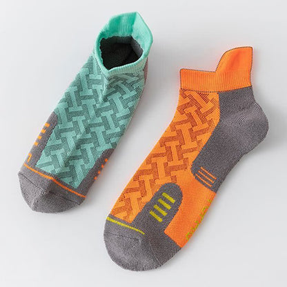 Gestreifte Sport-Kompressionssocken mit Farbblock-Muster (5 Paar) - image 2