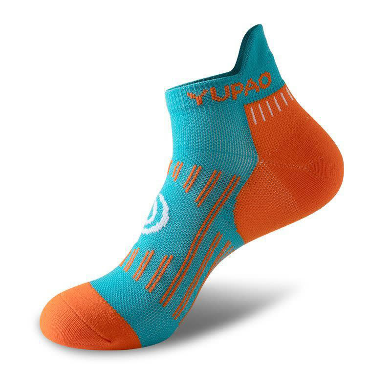 Sport-Knöchelkompressionssocken in Übergröße mit Farbblockdesign (5 Paar) - Blau - EU38-45 (US5-11) - image 12