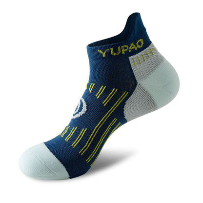 Sport-Knöchelkompressionssocken in Übergröße mit Farbblockdesign (5 Paar) - Marineblau - EU38-45 (US5-11) - image 8