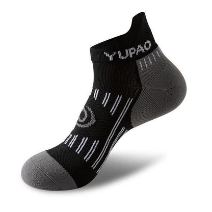 Sport-Knöchelkompressionssocken in Übergröße mit Farbblockdesign (5 Paar) - Schwarz - EU38-45 (US5-11) - image 4