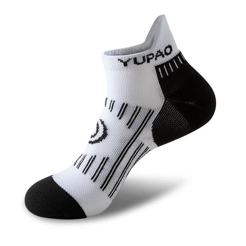 Sport-Knöchelkompressionssocken in Übergröße mit Farbblockdesign (5 Paar) - Weiß - EU38-45 (US5-11) - image 5