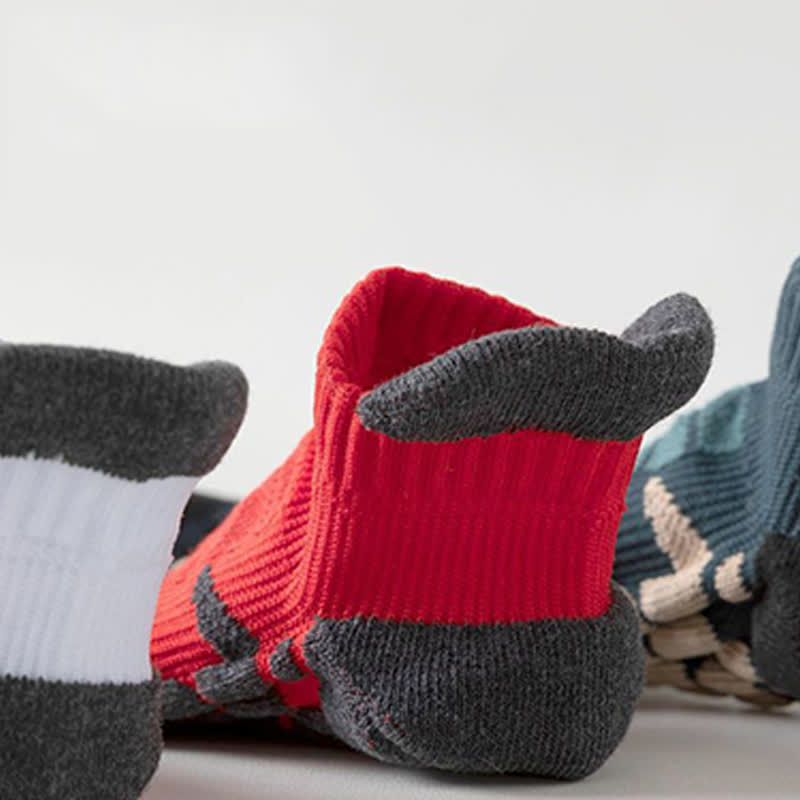 Knöchel-Kompressionssocken mit Griff für Workout in Übergröße (5 Paar) - image 3