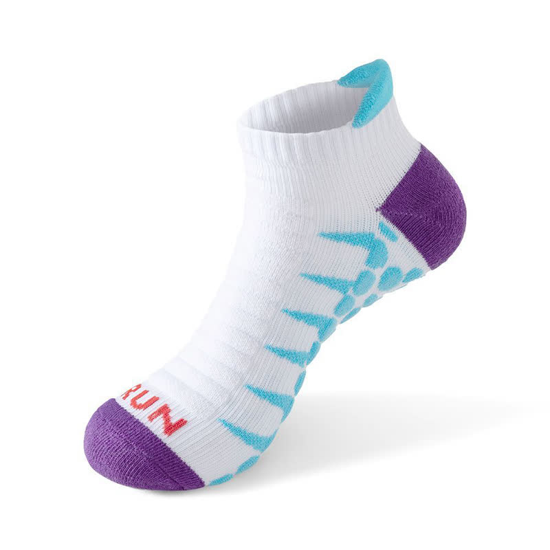 Knöchel-Kompressionssocken mit Griff für Workout in Übergröße (5 Paar) - Weiß&Blau - EU40-46 (US7-12) - image 9